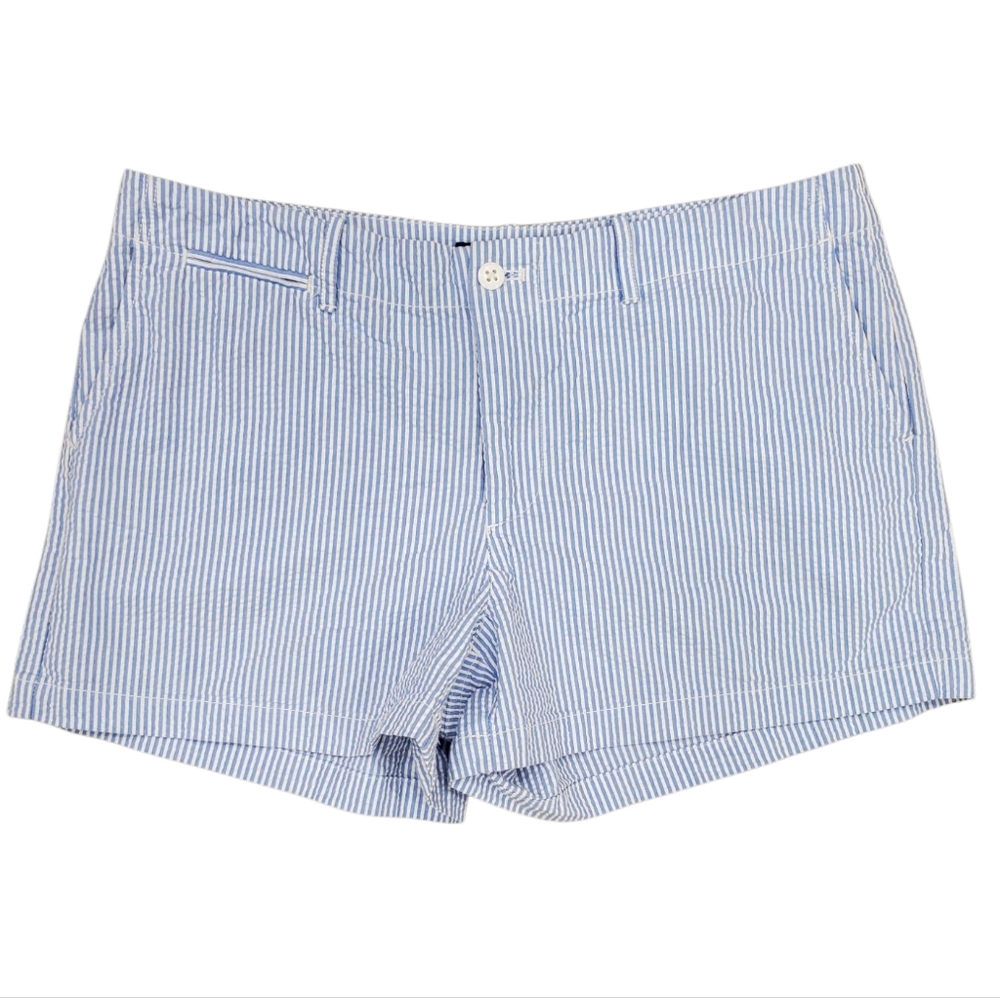 Polo by Ralph Lauren Light Blue Seersucker Women’s Shorts